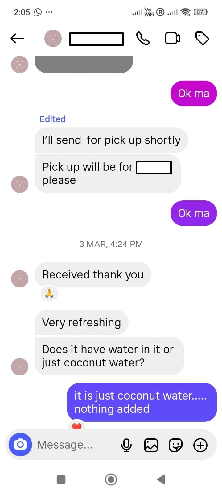 Coconut Water customer review 3